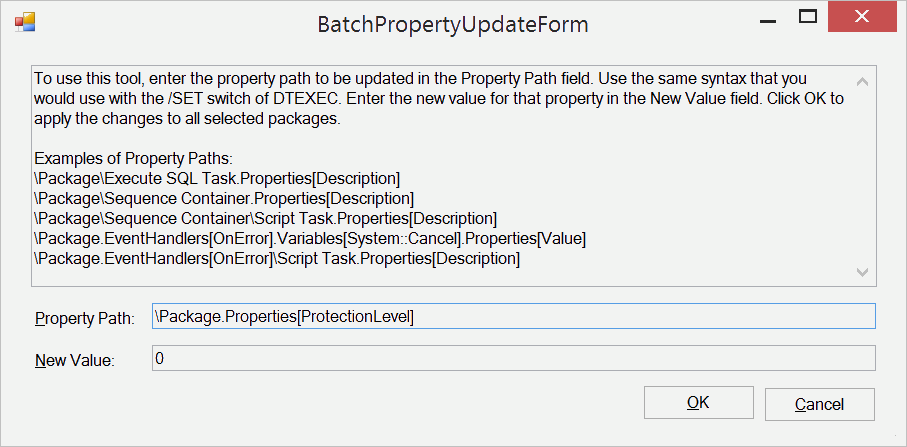 Batch Property Update Values.